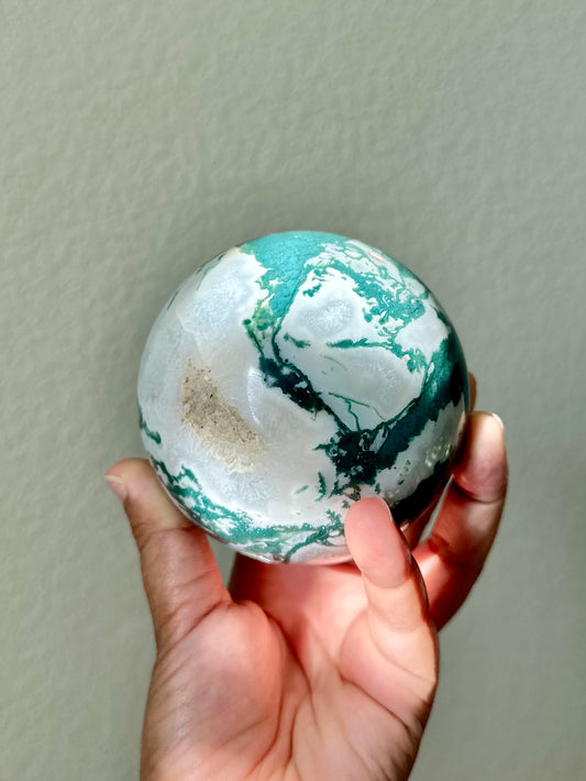 [1] Moss Agate Sphere